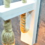 Opviq Lámpara de Mesa PP156 en Madera de Abeto Blanca